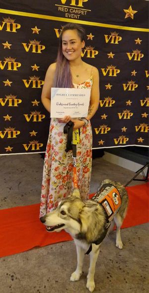 Felicity, Owner of Dukesmead Kennels and Cattery with the Animal Start Award.